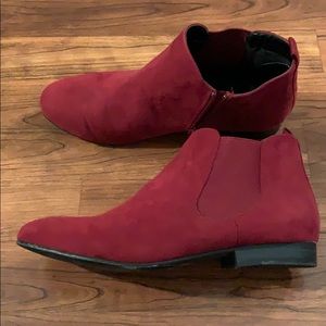 Maroon Ankle high Booties